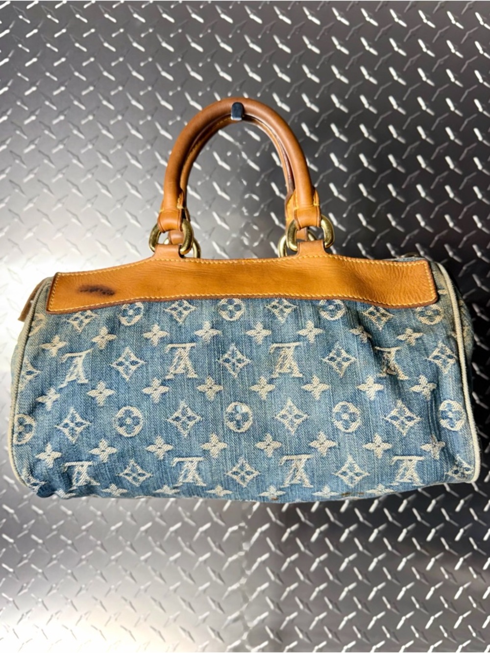Louis Vuitton Vintage Monogram Denim Neo Speedy in Blue - Picture 2 of 12